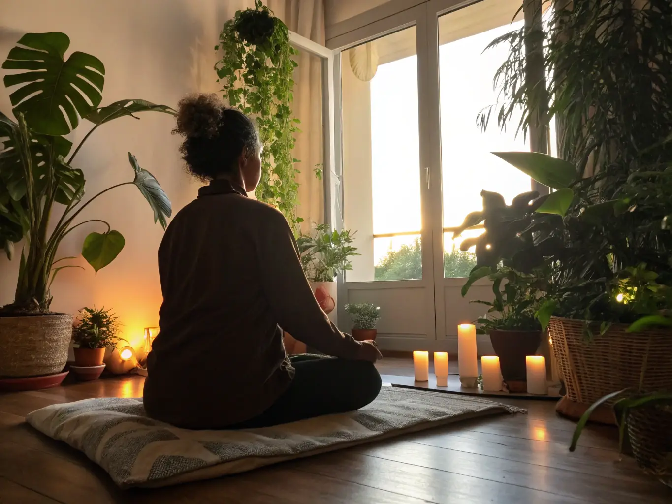 An image showing a person meditating or practicing mindfulness, highlighting the importance of mental health and well-being in Top Producer's comprehensive health insurance plans.