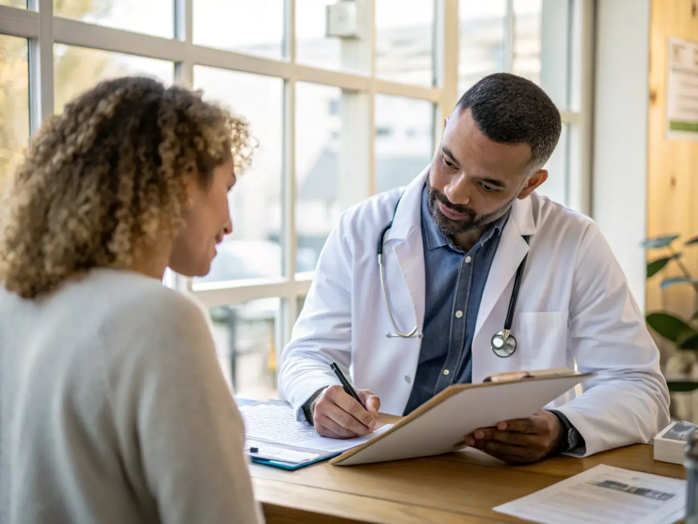 An image depicting a doctor consulting with a patient, emphasizing the importance of preventive care and early detection in maintaining good health.